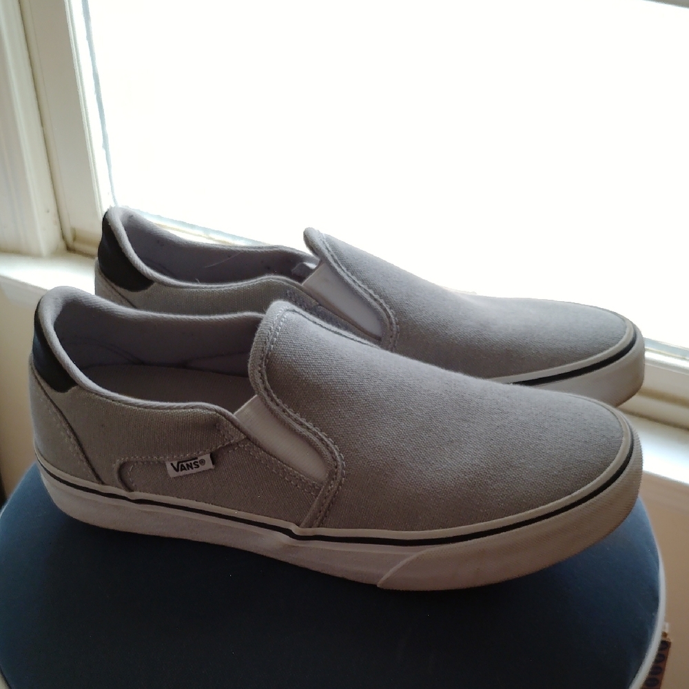 Vans Men's Ortholite Classic Gray Slip-On Sneakers